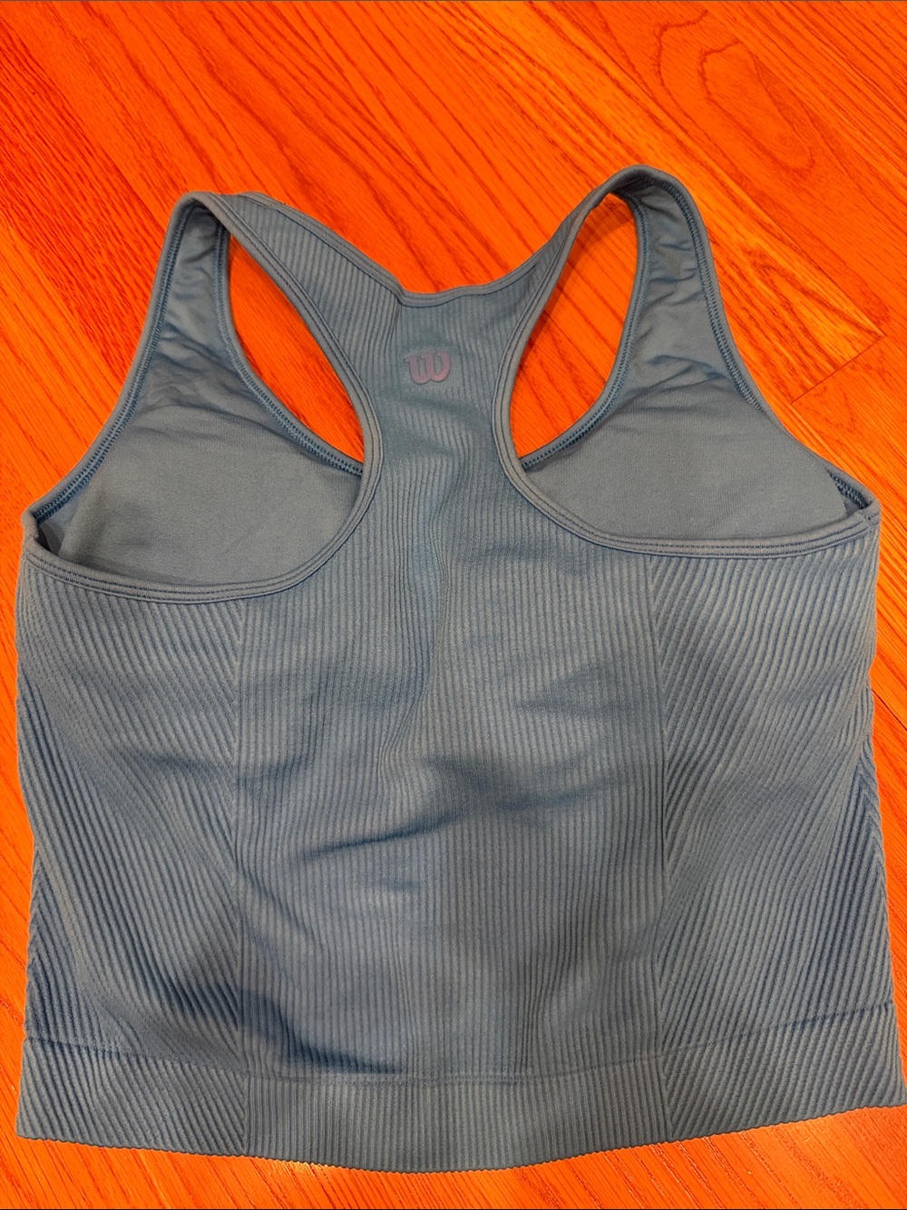 Wilson Ribbed Racerback Sports Bra - Slate Blue - Picture 2 of 2